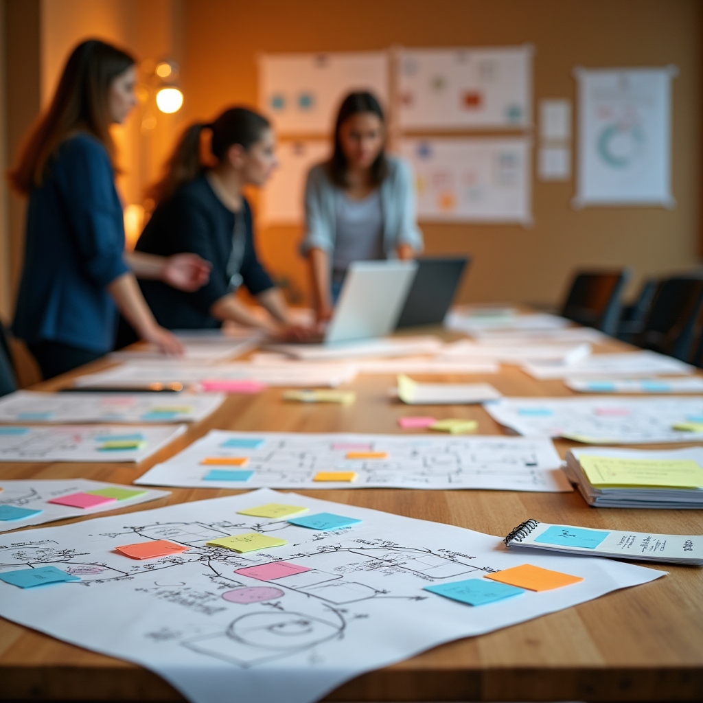 Viziunea platformei educaționale LibreSafe Media ilustrată printr-un birou creativ